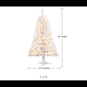 BRAND NEW- 4 foot Pre-Lit White Christmas Tree